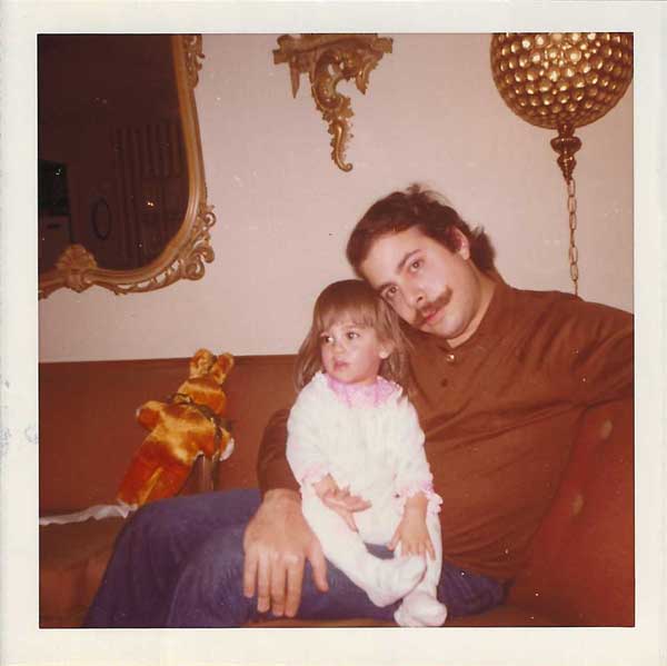 My dad and me, age 2