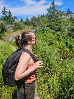 Jenny hiking