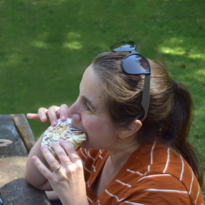 Jenny Eating Pastry