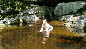 Jenny in Freezing Water