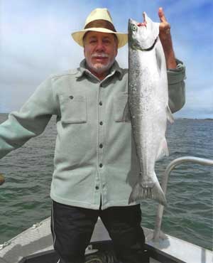 My dad, fishing